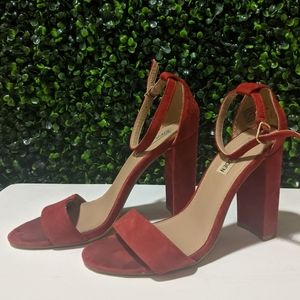 Steve Madden Red Strappy Heels